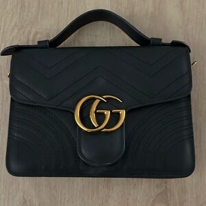 Gucci Black Leather Clutch Handbag